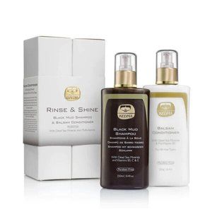 KEDMA BLACK MUD SHAMPOO & BALSAM CONDITIONER KIT-DEAD SEA-8.4 oz/250 ml each-NEW